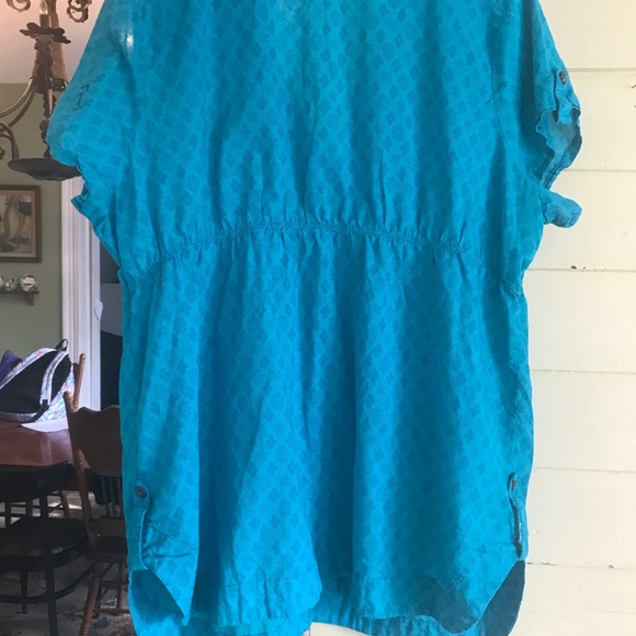 Blue button up blouse - Picture 3 of 7